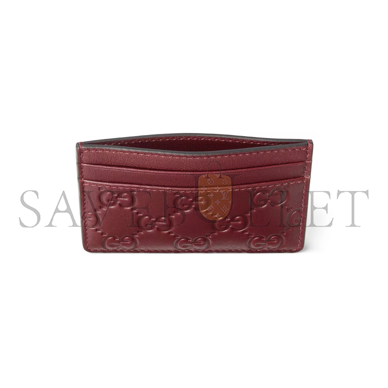GUCCI GG EMBLEM CARD CASE 847204 (10*7cm) GUCCI GG EMBLEM CARD CASE 847204 (10*7cm)